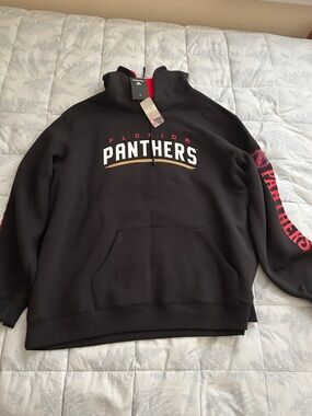 NHL Florida Panthers Black and Red Pullover Hoodie